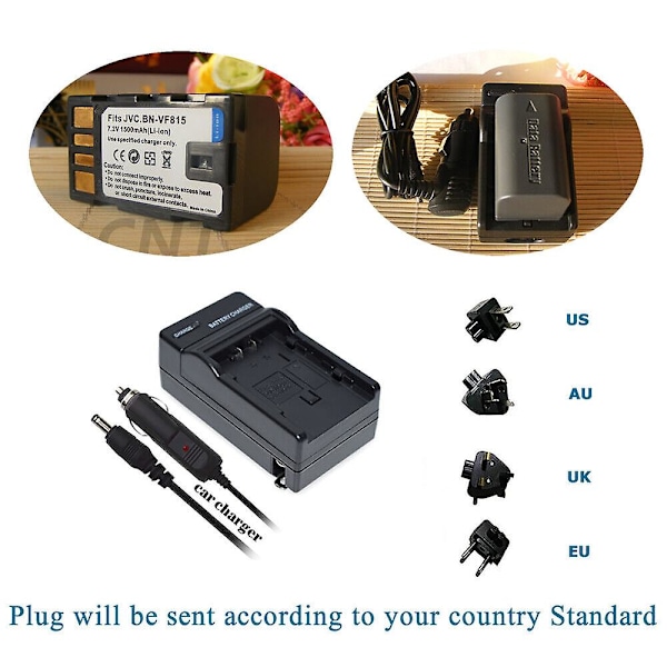 Bn-vf815 Batteri eller oplader kompatibel med JVC Bn-vf808 Bn-vf808u Bn-vf815u Bn-vf823u