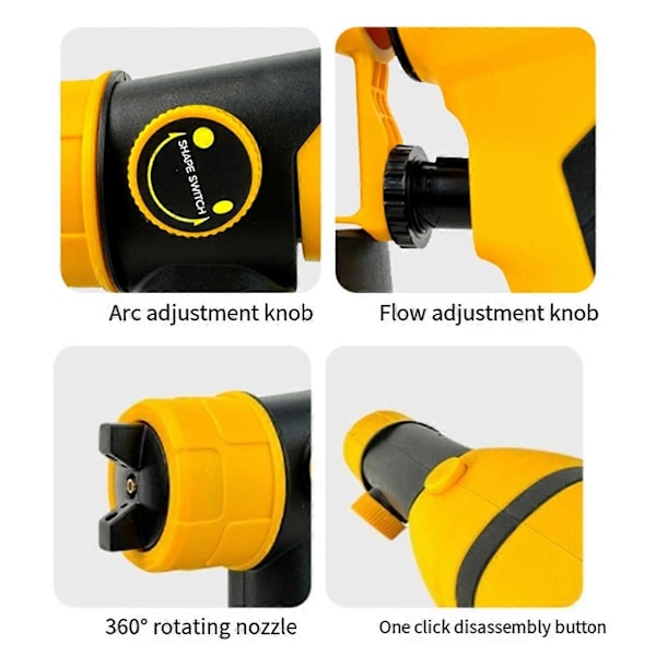 Kompatibel med Dewalt 18V 20V Batteridrevet Trådløs Farvesprøjte Automatisk Elektrisk Farvesprøjte Værktøjssæt Power T-xindaren