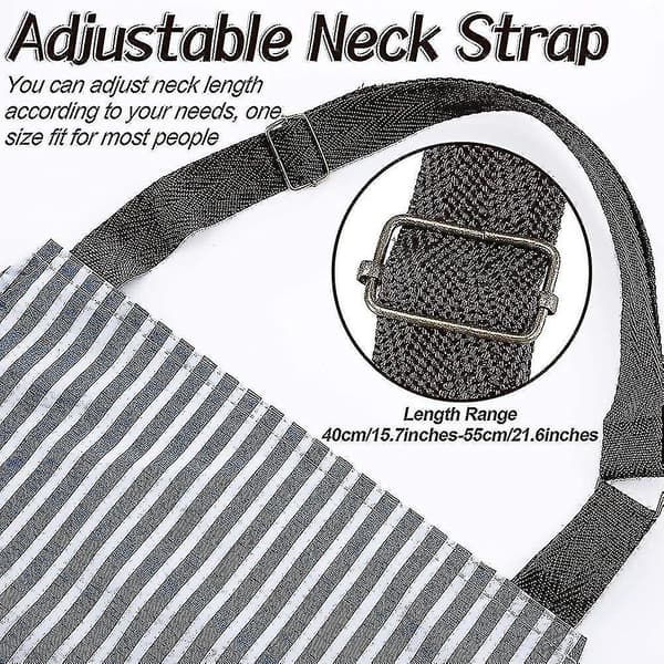 Pieces Waterproof Apron for Women with Pockets Adjustable Aprons for Kitchen-FY-