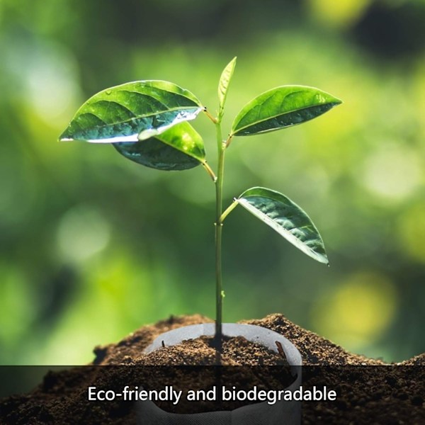 600 st biologiskt nedbrytbara plantpåsar plantskola 6 storlekar non-woven