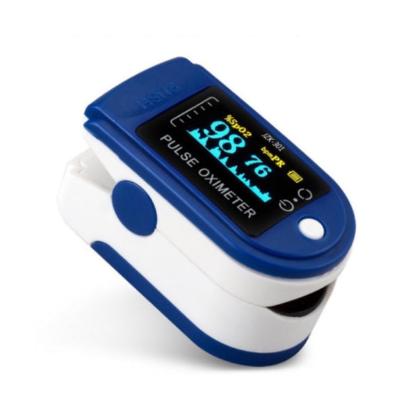 Fingertip Pulse Oximeter, Fingertip Oxygen Saturation Meter, Oximeter, Pulse Rate and SpO2 Value, LED Display, for Home, Fitness and Extreme Sports