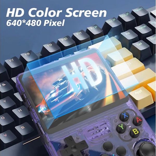 R36S Retro Handhållen Videospels konsol Linux System 3,5 tums IPS-skärm Handhållen Videospelare 128G Spel style2