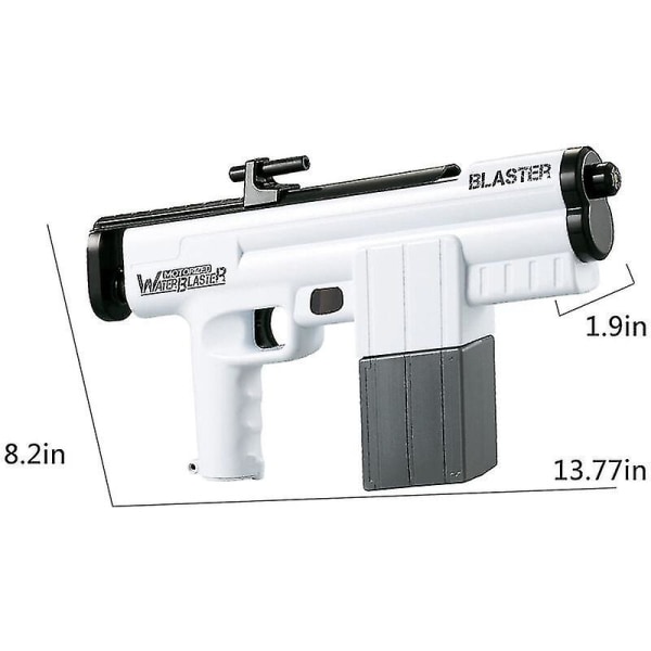Elektrisk vandpistol, automatisk vandpistoler med 375cc høj kapacitet til børn og voksne, vandpistol legetøj op til 22 fod rækkevidde, vandpistol legetøj til sommer, P