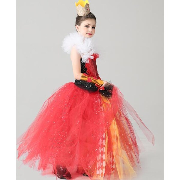 Flick Halloween Kostym Prinsessa Wendy Klänning Hjärtans Drottning Kostym S