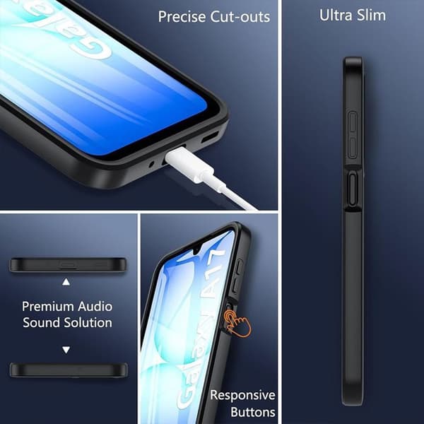 Robust etui til Samsung Galaxy A17 5G/4G - Sort-FY-