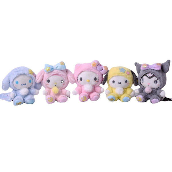 MyMelodyKuromiCinnamorollHelloKittyNukkeLeikkikaluRiippuvaPehmoleluLahja(15CM,Yuguidog)