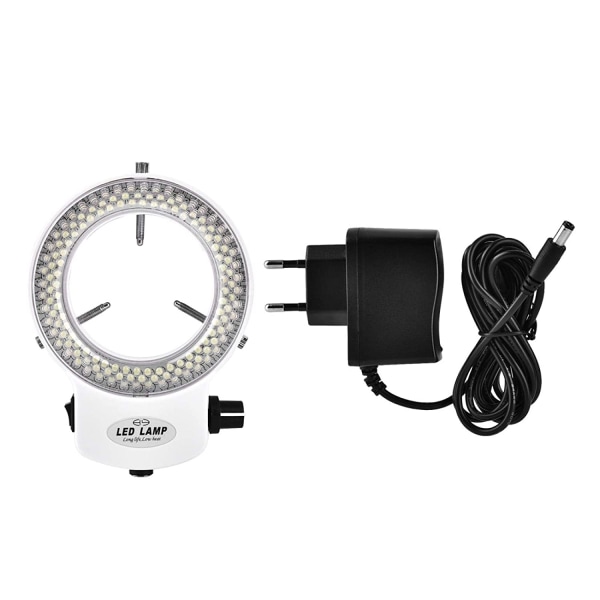 144 LED Ring Light Beads Light Source Luminous Adjustable Ring Lamp for Stereo Microscope(White) Cisea