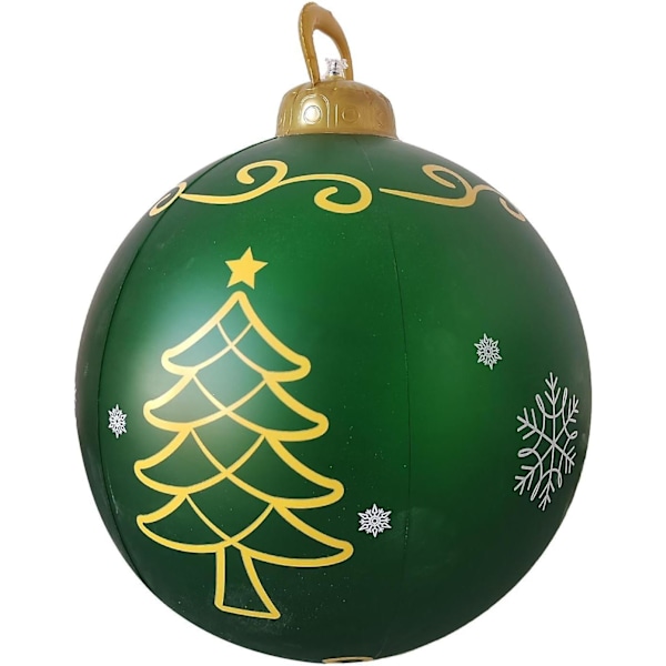 Oppblåsbar Julekule - Vanntett PVC Oppblåsbar Ball Til Jul - Dekorgjenstander For Plen, Ganger, Hage, Plen, Inngang, F