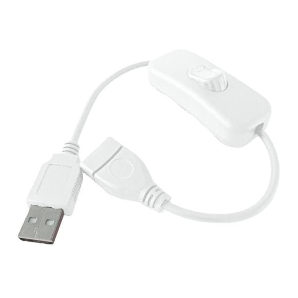 30 cm USB-kabel med strömbrytare USB2.0-adapterkabel hane till hona förlängningskabel Svart