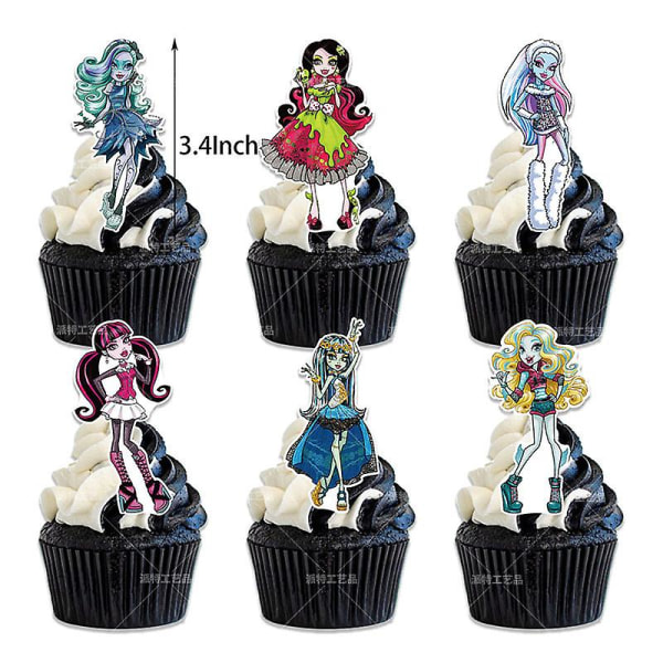 Elf High School Filmtema Monster High Födelsedag Drag Banner Ballongstorlek Spiral Party Supplies (FMY) Elf High School Four-Piece Set