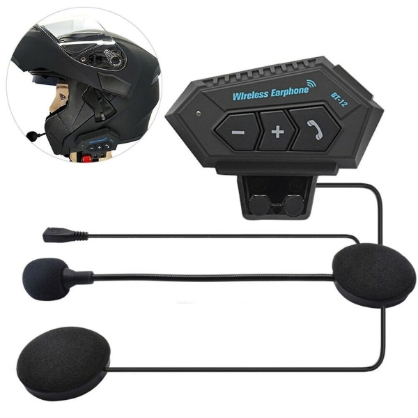Motorcykelhjälm Bluetooth Headset Hjälm Intercom Intercom
