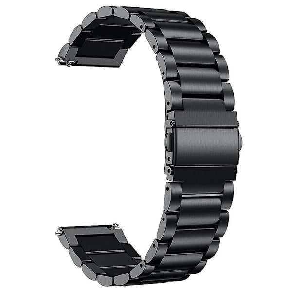 20 mm pikalukitusranneke Garmin Vivomove Luxe/Garminmove Luxe -kellolle taittolukolla Musta Black Style B Other Smartwatch Model