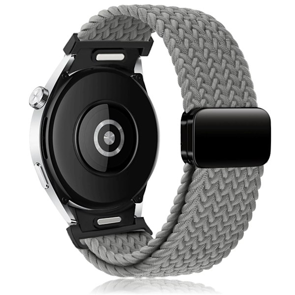 Flätat band för Samsung Galaxy Watch 6 4 classic/5 Pro 45mm 47mm 43mm 44mm 40mm Inga luckor magnetiskt armband Galaxy watch 6 remmar grå grey