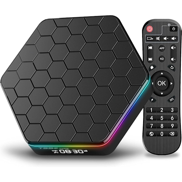 Android TV Boks 12.0, 4GB RAM 64GB ROM, 6K TV Boks Android 4K Wi-Fi 6, T95Z Plus Android Boks 6K HDR10+ H618 Quad-core CPU 2.4G/5G Wi-Fi Bluetooth EU EU EU 4GB 64GB