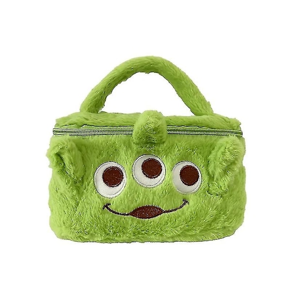 Anime Stitch Kosmetikväska för Kvinnor Stor Kapacitet Smink Förvaringsväska Låda Bärbar Tecknad Figur Plysch Handväska Flickpresent - Perfekt-X42- B
