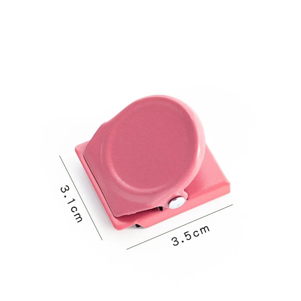 1:a Mini Magnetklämma Multi Färg Magnetisk Pappersklämma För Kylskåp Fil Index Foto Memo Kontor Skola A7127 Pink