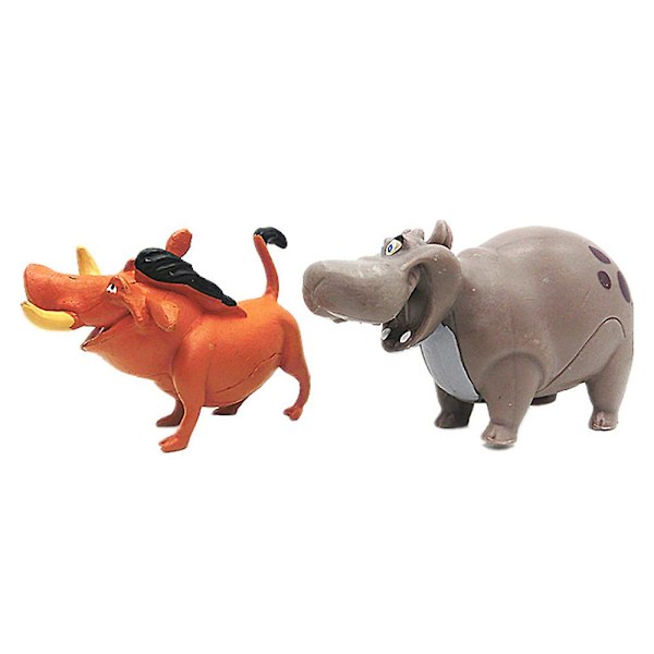 12 stk/sett Disney Løvenes Konge Løvevakten Actionfigur Lekesett Simba Timon Pumbaa PVC Dukkeleker Barn Julegaver