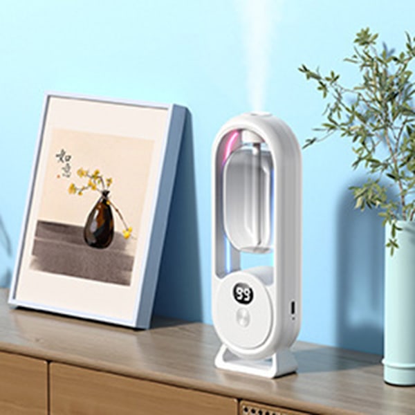 Mini väggmonterad/skrivbordsdoftdispenser deodoriserande tyst doft spray för badrum toalett Equipped