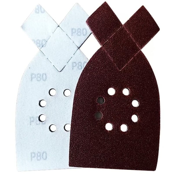 50-pakks slipepapir for Black & Decker KA220G KA230 multislipepapir korn 40,60,80,100,120