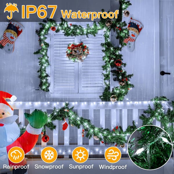 500 LED Outdoor String Lights - 50m IP67 Waterproof with Remote & Timer-FY-