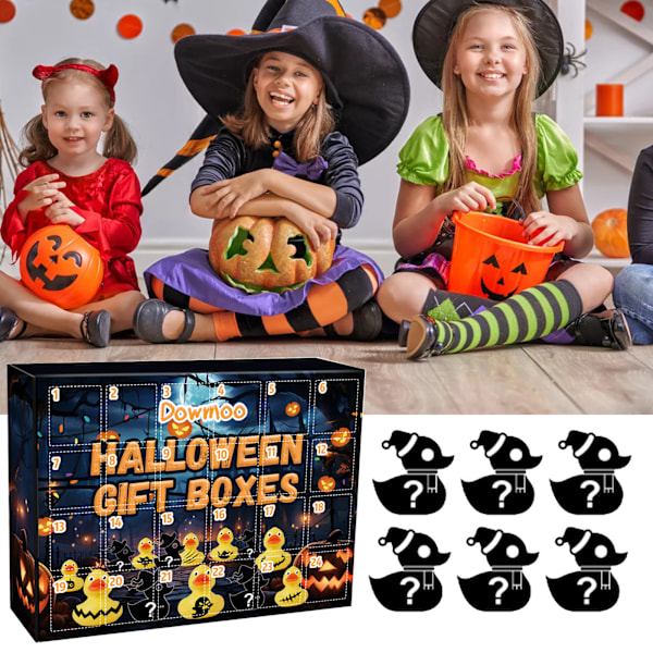 Halloween Nedtelling Kalender Blind Box Spøkelse Spøkelse Atmosfære Gotisk Jul 24 Gaver Advent Dag Box