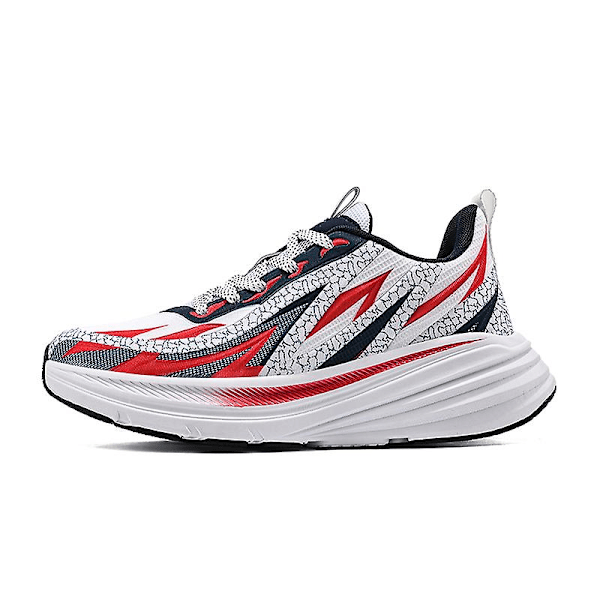 Herrsneakers Hengittävät urheilukengät Muoti juoksukengät 3Clt179 ValkoinenPunainen WhiteRed 42