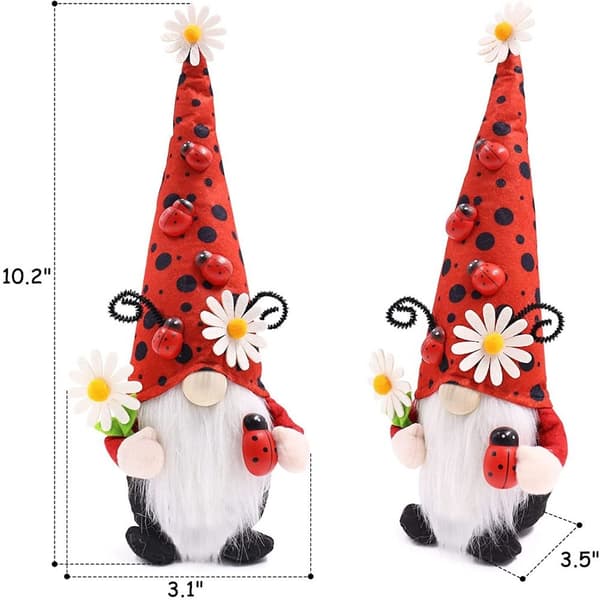 Ladybug Faceless Doll Decorative Ornaments Spring-FY-