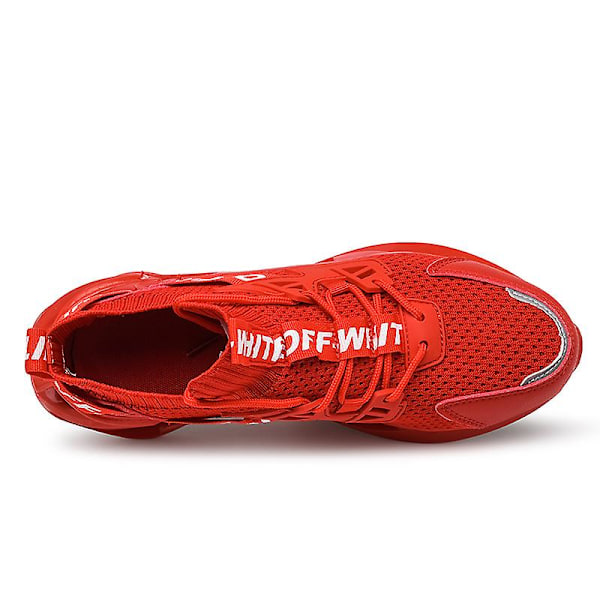 Herrsneakers Andas løbesko Skridsikre sportssko 8811 Rød Red 43
