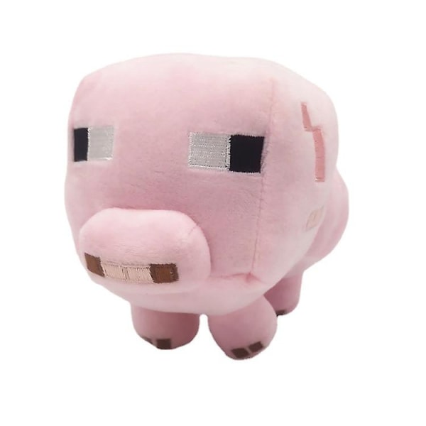 Minecraft-pehmolelu Steve Rosa Gris Tiger Kissa Ender Lohikäärme Hämähäkki Zombi Mies Rag Doll[HSF] 16cm vaaleanpunainen sika 16cm pink pig 15-60cm