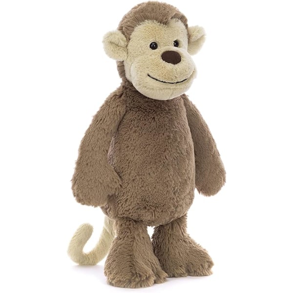 [QD] Jellycat - Teddybjørn - Bashful Monkey Smuk Baby Teddybjørn Egnet fra Fødslen - M