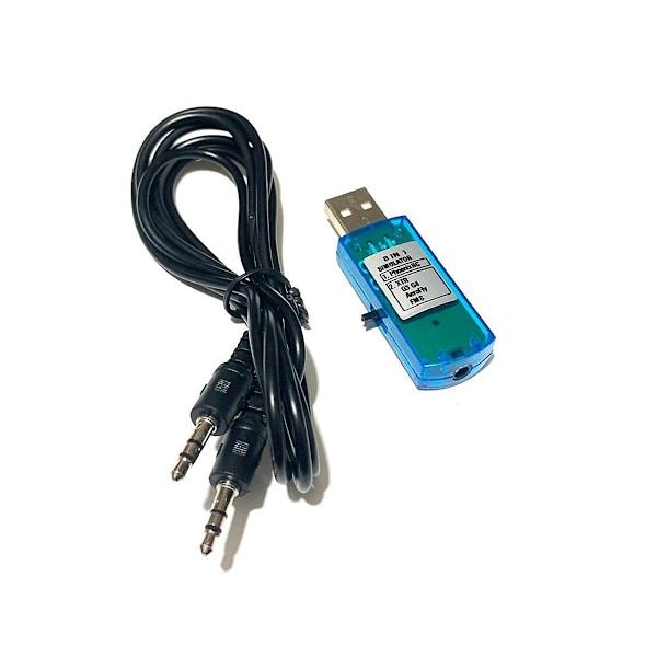 USB Flight Simulator Datorflygsimulator for Xtr5 Fms G4 Fpv Flygplanshelikopterstyrenhet (FMY) Blue