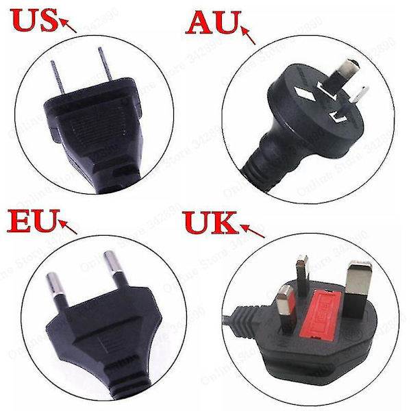 67,2V 2A lithium batterioplader til 60V lithium-ion batteri elcykeloplader med PC-stik IEC-stik -JJ- UK