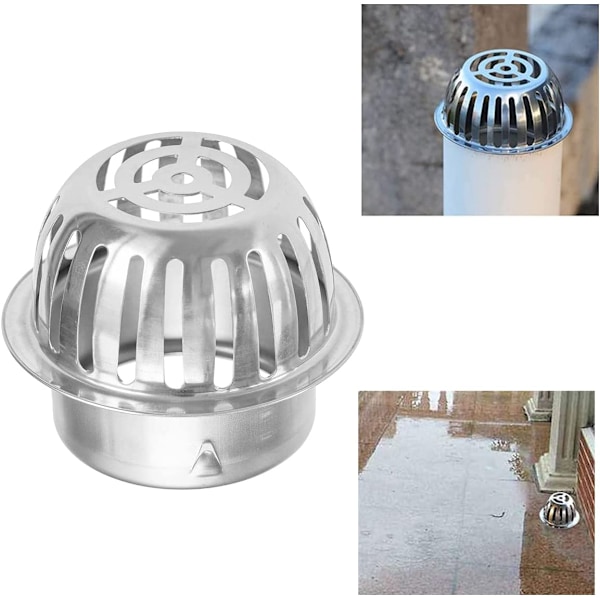 Tagrenderbeskyttelse - Tagrenderbeskyttelse - Rustfrit stål bladbeskyttelse til tagrender - 100mm - Bladbeskyttelse - Forhindre blokeringer