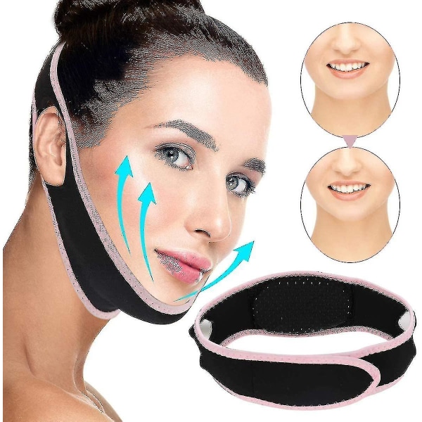 V-løftende maske, dobbel hake-reduksjon, V-linjemaske, ansiktsslankende maske, smertefri ansiktsløftende bandasje for kvinner