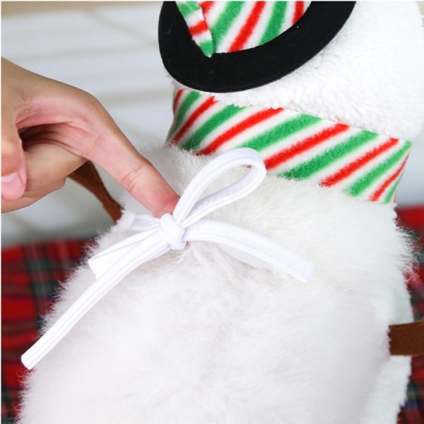 Christmas Snowman Pet Costume Dog Snowman Costume Dog