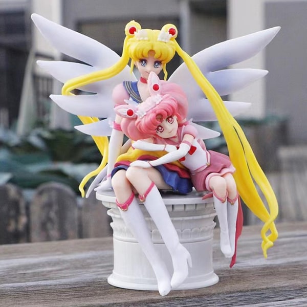 Anime Sailor Moon Pvc Dukke Pige Legetøj Kage Dekoration Action Mode