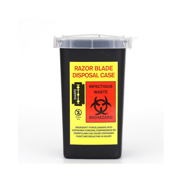 (pakke med 3) Sharps affaldsbeholder - godkendt til hjemme- og professionel brug Black