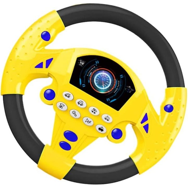 Rattleksak Bilsimulering Körrattleksak Pink blue steering wheel