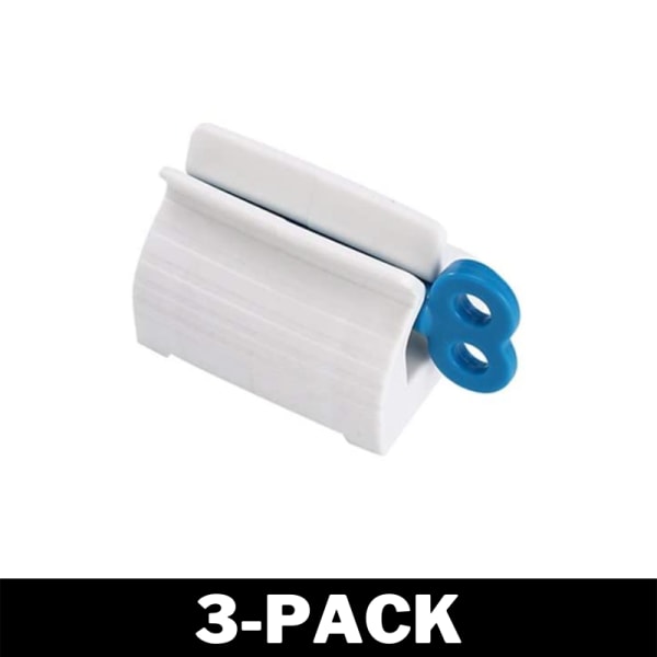 Tandkrämshållare / Tubpress - Pressa ut det sista Blå 3-Pack