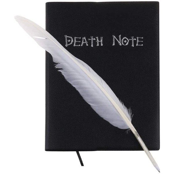 Death Note Notebook Anime Diary med penna og kjede for anime