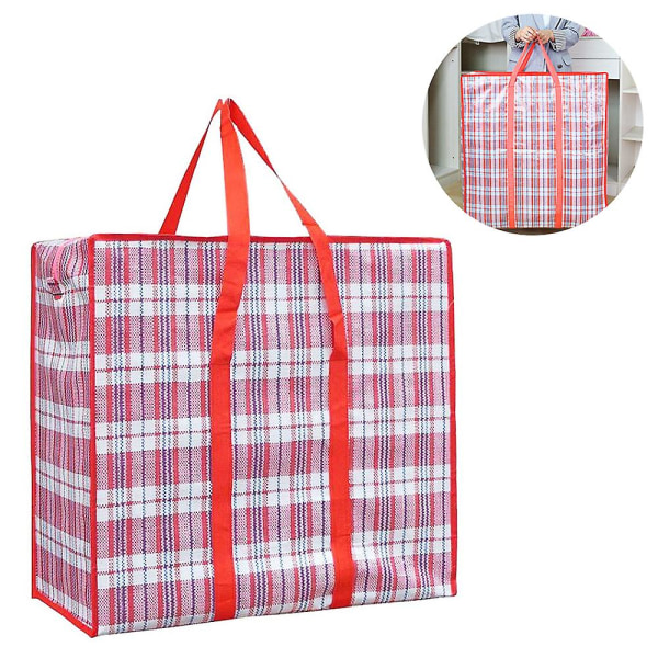 P Stor opbevaringstaske (sæt af 1) med holdbar lynlås, organiseringstaske, flyttetaske, vandtæt, bæretaske, campingtaske til tøj, sengetøj, Co.