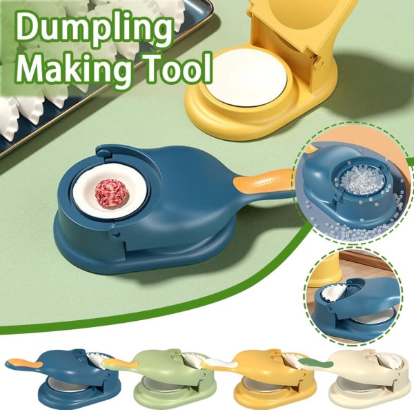 2 i 1 Dumpling Maker taikinapuristin set Manuell Press Dumpl beige One-size