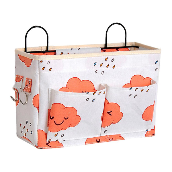 Wall Hanging Storage Bag Wall Mounted Pocket Cotton Hanging Shelf Organizer style3