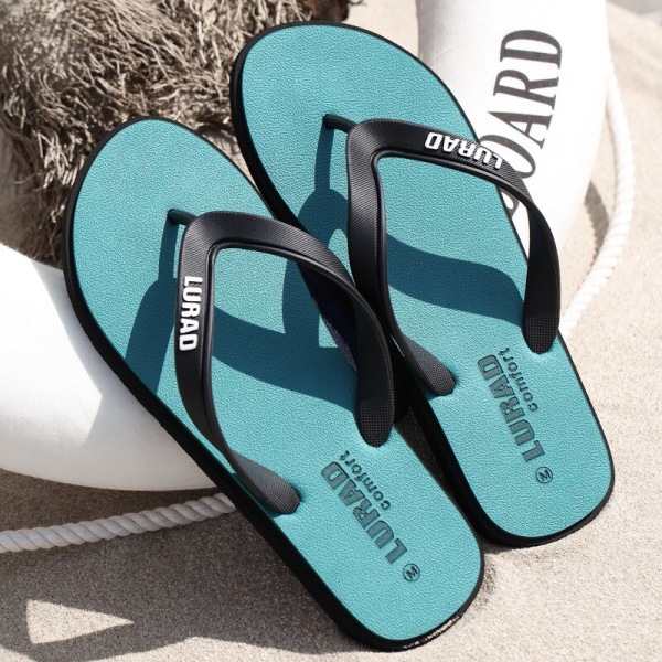 Stor storlek Fretwork Casual Flip Flops Män Drag Crust Halkfri Bekväm Strand Man Kortfattad Utomhusklämma Fötter Coola Tofflor Auburn CN size 43-44