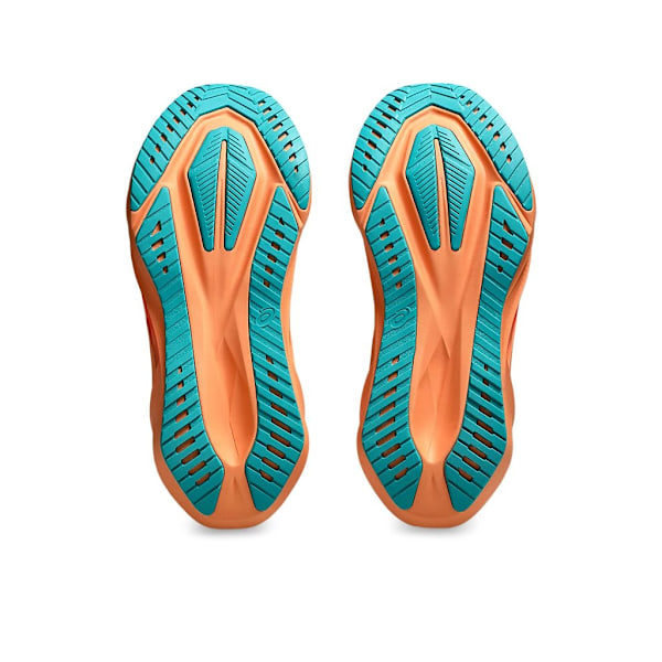 ASICS Novablast 5 Soothing Sea Wave Teal Orange Miehille ja Naisille Alkuperäiset Tennarit 40.5