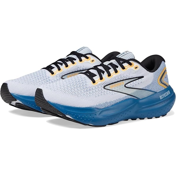 Brooks Glycerin 21 White Sapphire Orange for Menn og Kvinner Originale Sneakers 41