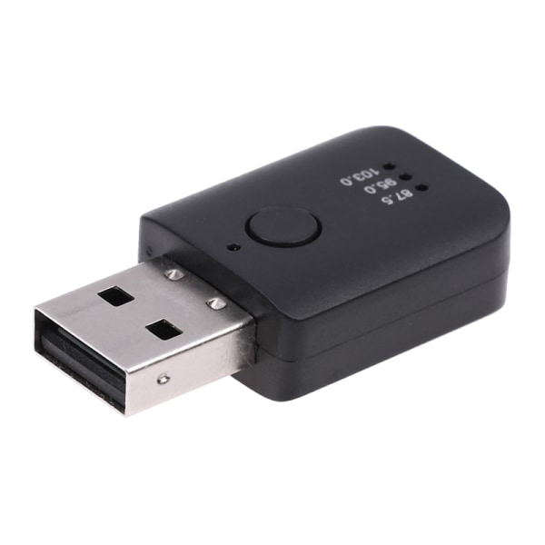 Bluetooth 5.1 Mini Receiver Trådlös USB FM-sändare för bil