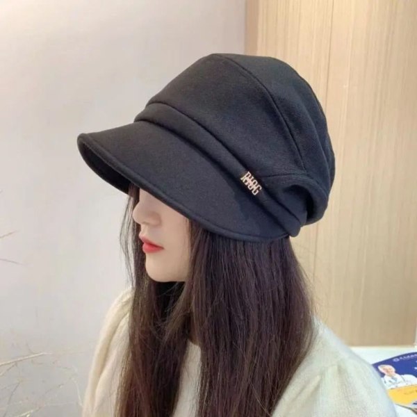 Newsboy Hatt Newsboy Cap SVART Black