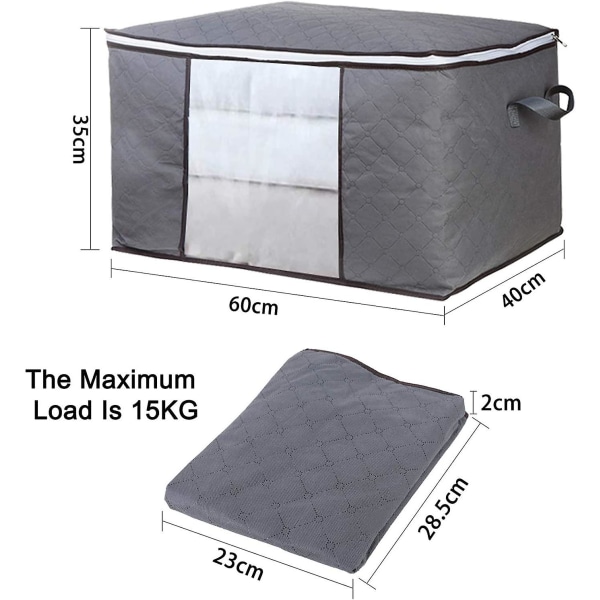 Storage Bag Compatible With Clothing Together 4 Rooms, Large Storage Bag Under The Non-woven Bed With Handles, Duvet Clothes, Duvet Cover, Pillow Toy,