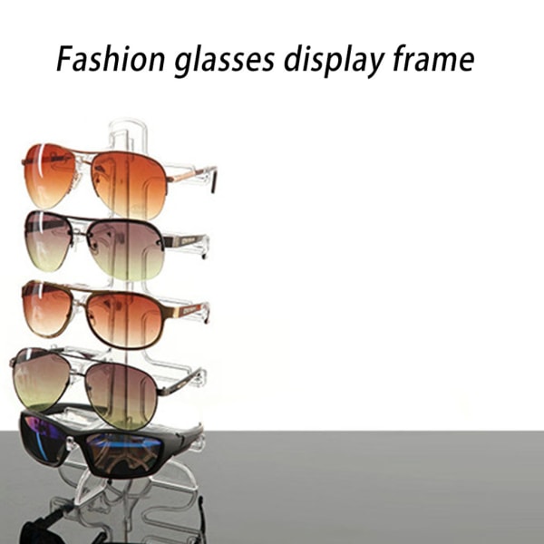 Solglasögonställ Plast Display Stand Hållare Glasögon Glasögon White